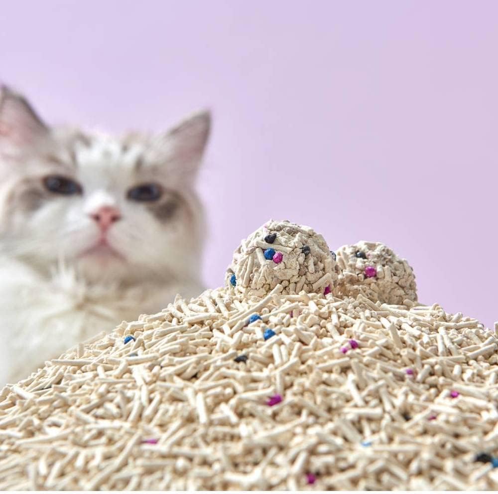 Mixed Tofu Cat Litter, Heavy Duty Flushable Kitty Litter, 5.5Lb/88Oz Original 1 Pack