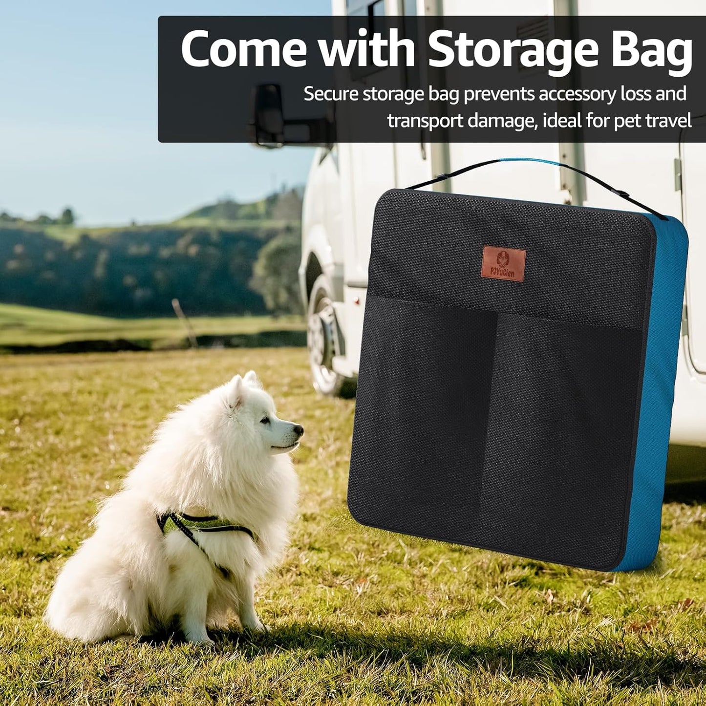 PJYuCien Dog Playpen Plus Storage Bag, 32" H 8 Panels Puppy Pen with Square Bottom, Heavy Duty Dog Fence for Puppies/Small Dogs