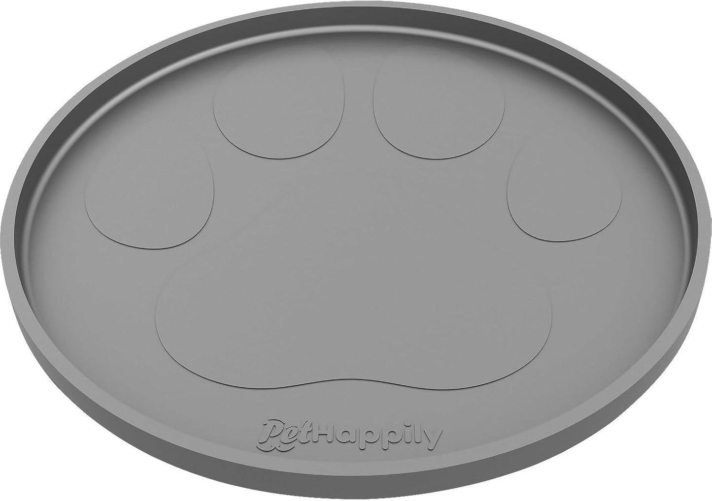 Dog Food Mat Round 10" - Raised Edges Dogs Mat for Food and Water Prevent Spill, Waterproof Cat Food Mats Protect Floors, Easy Clean Dog Bowl Mats for Food and Water, Silicone Pet Feeding Placemats