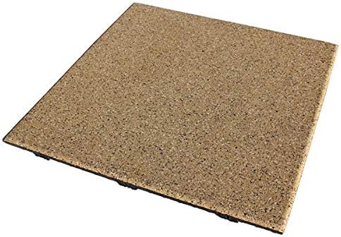American Floor Mats - Extreme Rubber Gym Tiles - 1 Inch Thick Colorful Rubber Gym Tiles - Superior Shock and Sound Absorbing Tiles - 95% Light Greys 10 Tile Pack (Covers 40 Sq Ft)