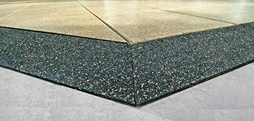 American Floor Mats - Extreme Rubber Gym Tiles - 1 Inch Thick Colorful Rubber Mats - Superior Shock and Sound Absorbing - Solid Black - 2' x 2' Single Mat (Covers 4 Sq Ft)