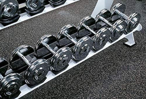 American Floor Mats 1/4in (7mm) Thick 10% Red 4' x 40' Heavy Duty Rubber Rolls, Protective Exercise Mats, Home Gym Rubber Flooring