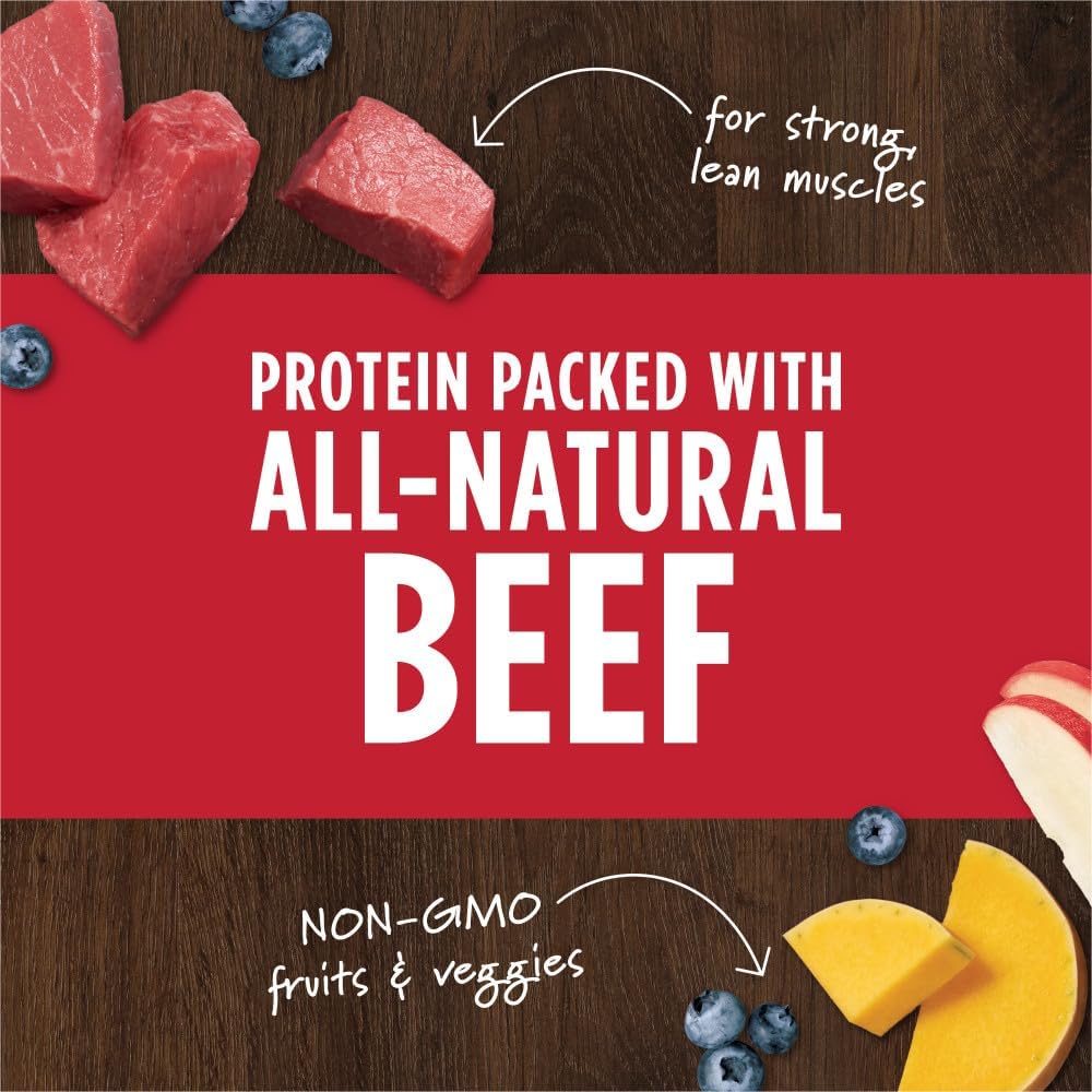 Instinct Raw Boost Mixers, Freeze Dried Dog Food Topper, Grain Free Recipe - All Natural Beef, 25 oz. Bag