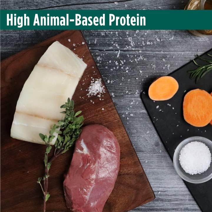Nulo FreeStyle High Protein Senior Cat Food, Alaska Pollock & Sweet Potato Recipe - Natural Grain-Free Dry Cat Food for Seniors with L-carnitine, Omega Fatty Acids, & Probiotics, 4 lb Bag