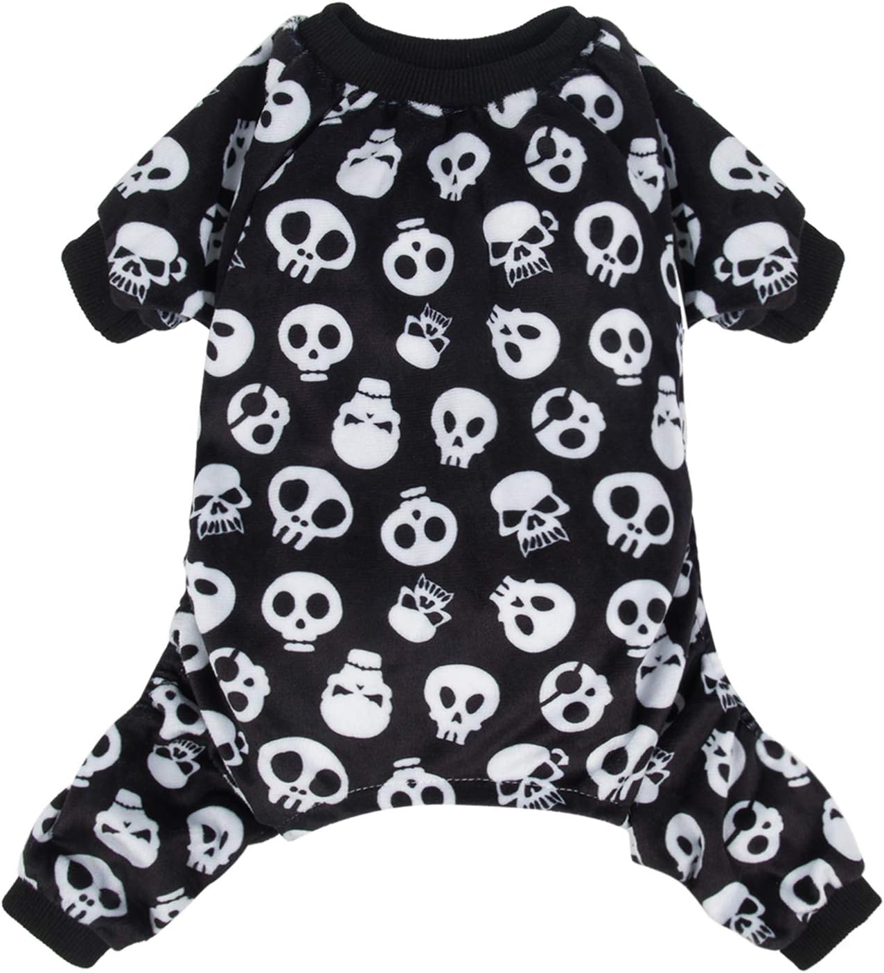 CuteBone Dog Halloween Pajamas Puppy Onesies Small Dogs Soft Pjs Coat Cat Apparel Comfy Pet Christmas Clothes Outfit Doggie Bodysuit P11XS
