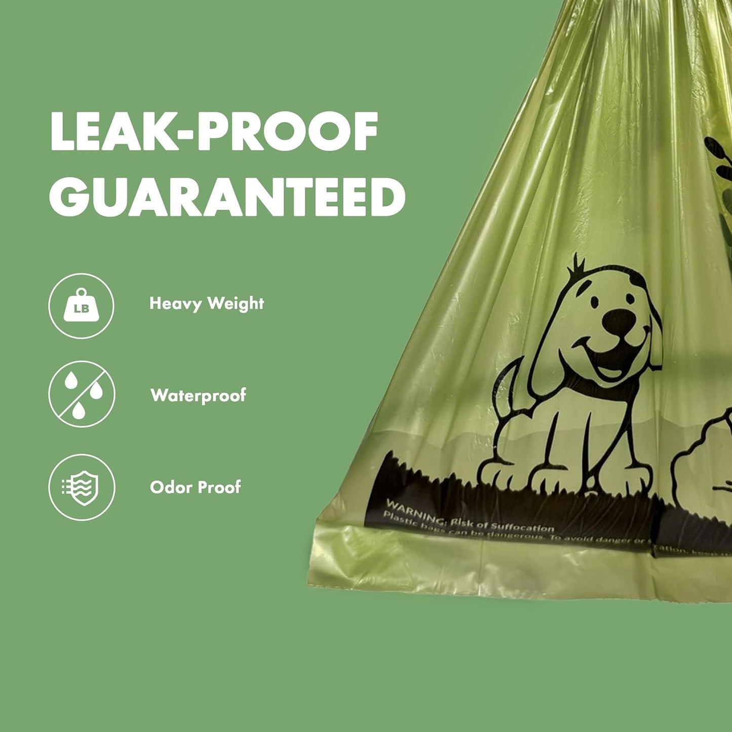 GORILLA SUPPLY 1000 multicolor poop bags for dogs with Dispenser and Leash Tie, 9" x 13", Mixed