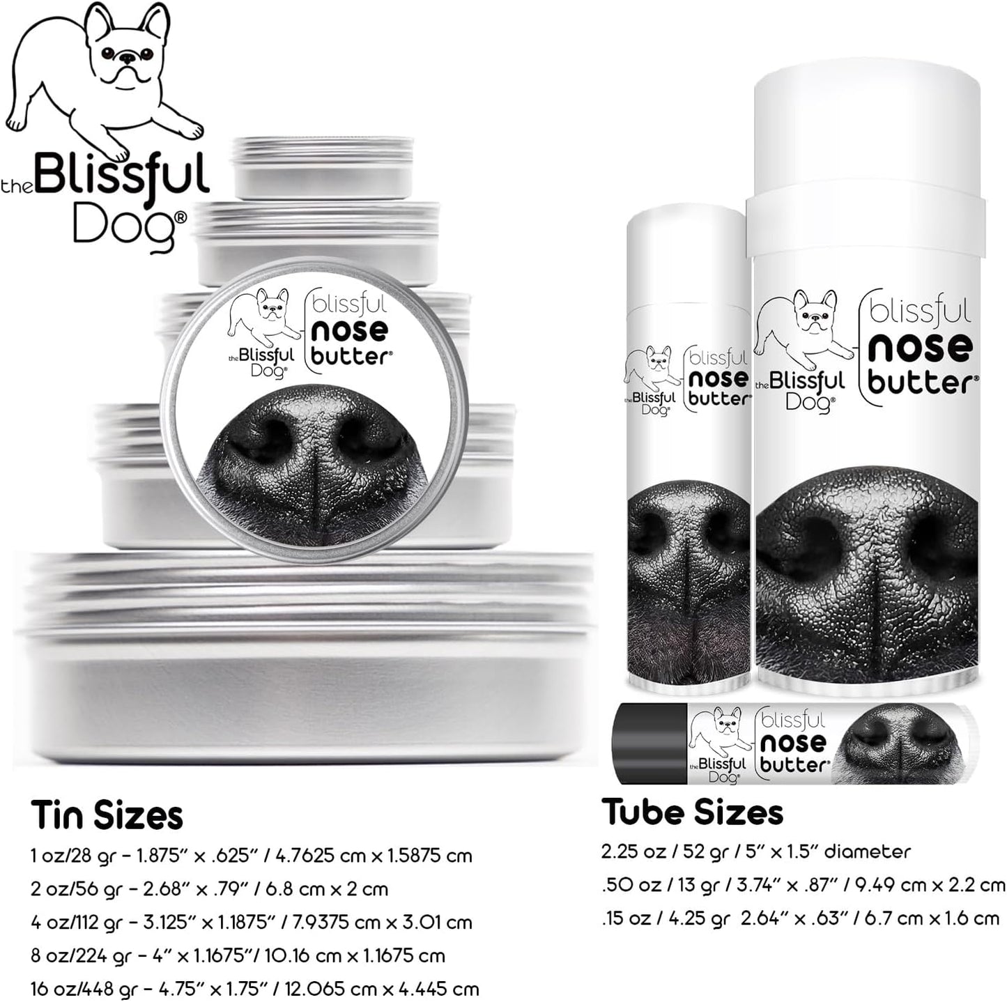 The Blissful Dog Shetland Sheepdog Nose Butter for Dry, Cracked Skin, Lick-Safe Dog Nose Balm with Moisturizing Shea Butter, Almond, Olive, and Essential Oils, Pet Supplies, Uncented, 1 oz.