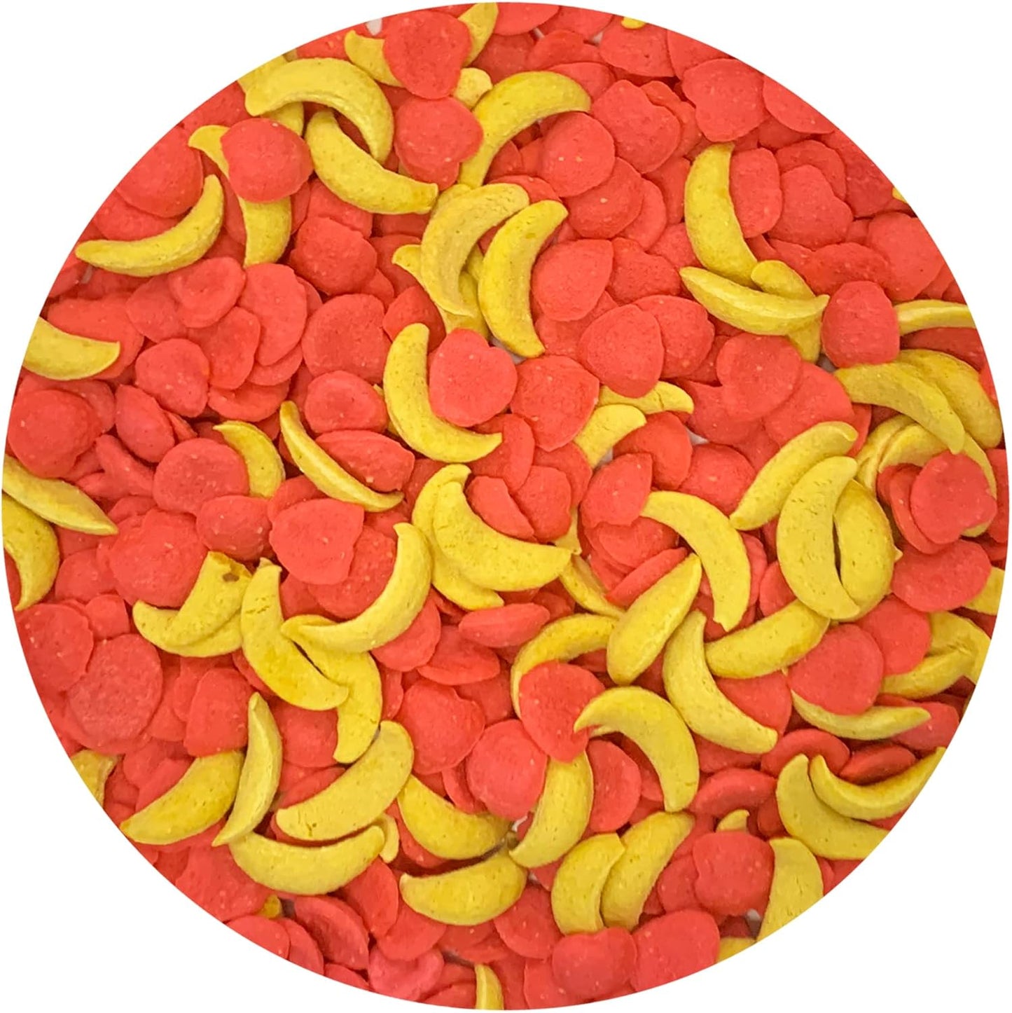 Crunchez Apple and Banana - Crunchy Fruit Flavored Treat Bites - Sugar Gliders, Squirrels, Marmosets, Prairie Dogs, Hamsters, Chinchillas, Exotic Birds, Rabbits, Guinea Pigs, Degus, Small Pets