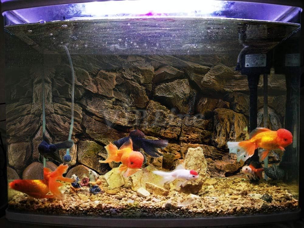 Rock Wall Aquarium Background Poster PVC Fish Tank Decor Landscape 24 36 48 72 (48" x 18"/ 122 x 46cm)