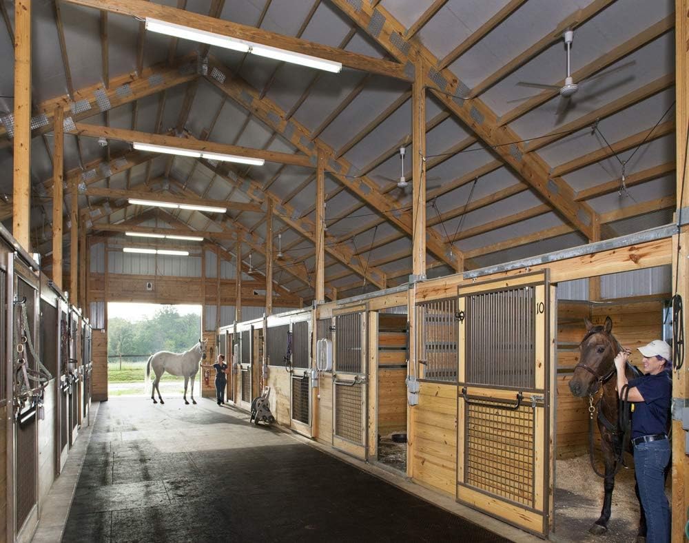 American Floor Mats - Horse/Stable Mats - Heavy Duty Stall Mats - Thick, Durable Rubber Flooring Solid Black 3/8" Thick - 4' x 25' Roll