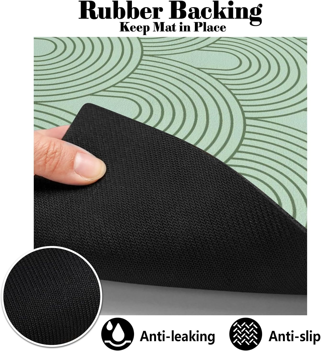 Dog Food Mats for Floors Absorbent, Pet Cat Food Mat - Quick Dry Dog Mat for Food and Water Boho Pet Supplies