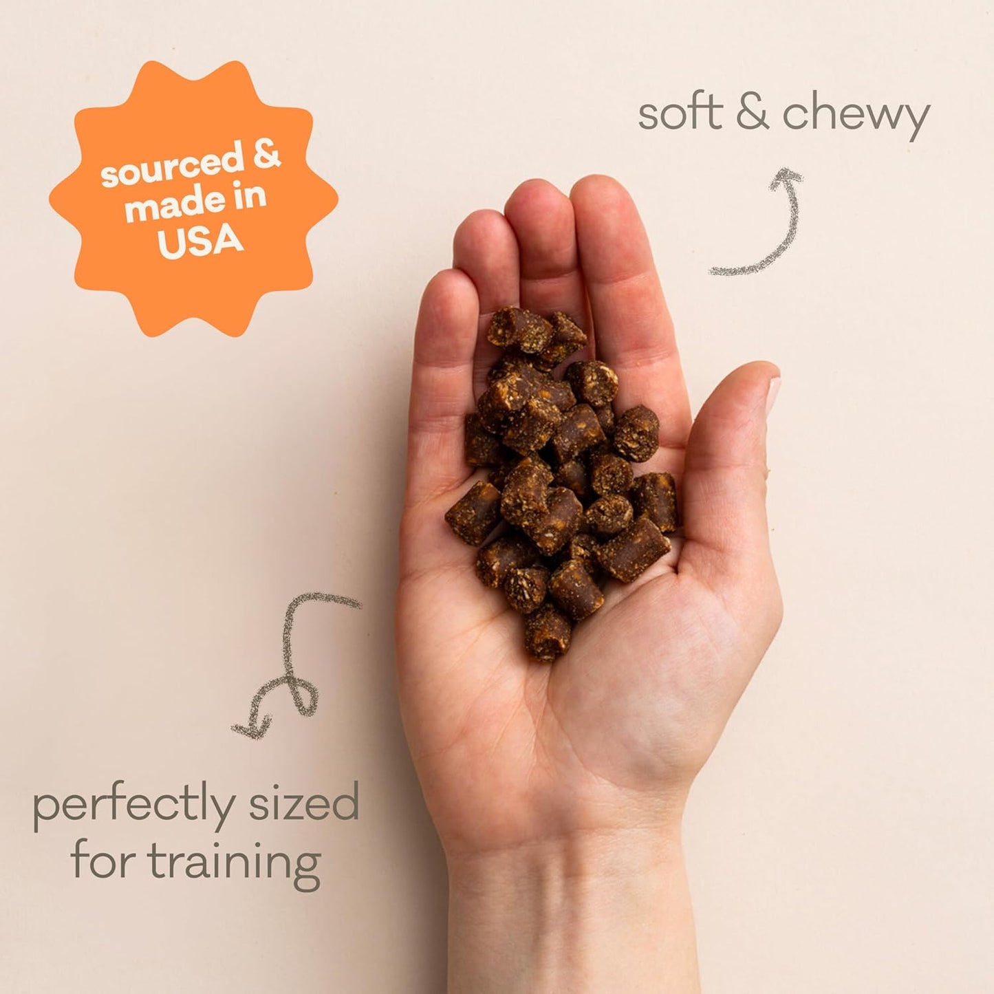Polkadog Wonder Nuggets 3-Pack– Soft & Chewy Dog Treats with Peanut Butter – Healthy, Limited Ingredient Training Treats for All Dog Breeds and Ages – Natural, Made in USA – 10 oz (Pack of 3)