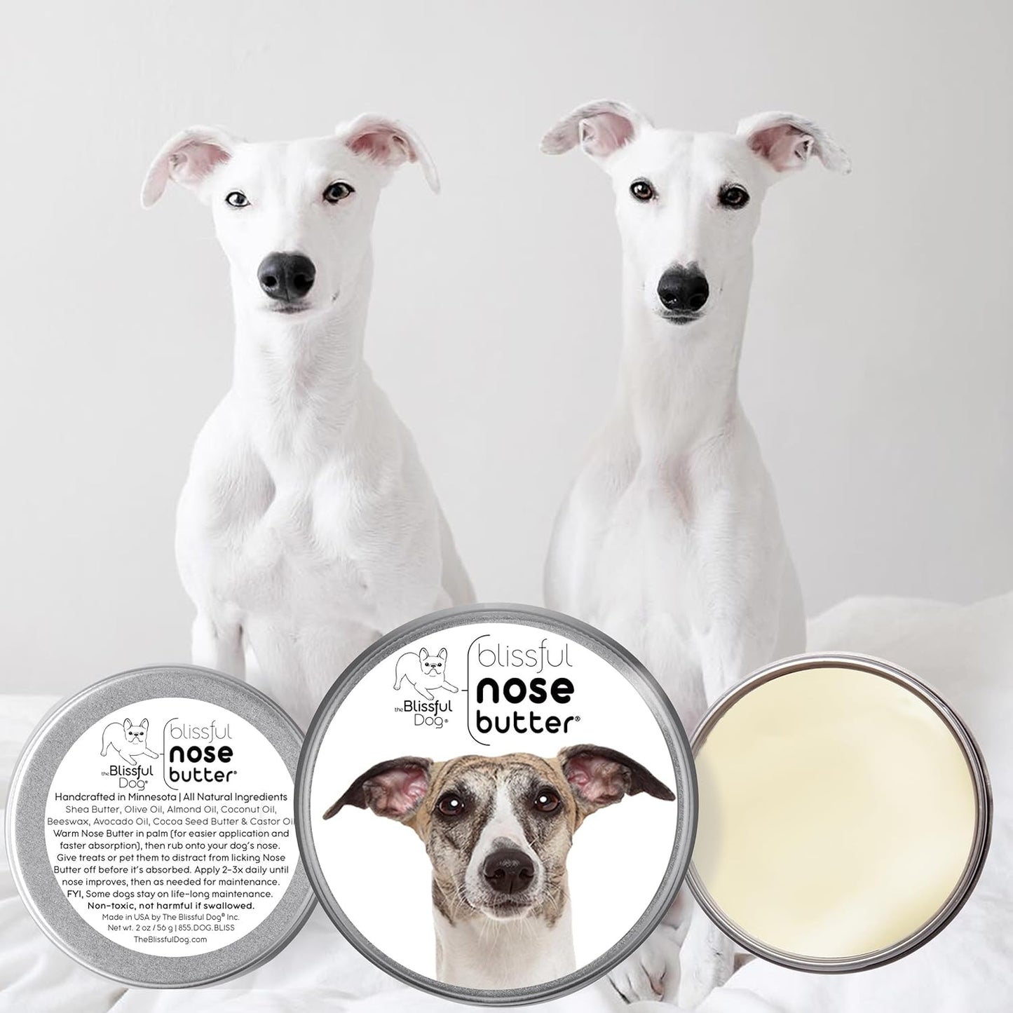 The Blissful Dog Whippet Unscented Nose Butter, 16oz