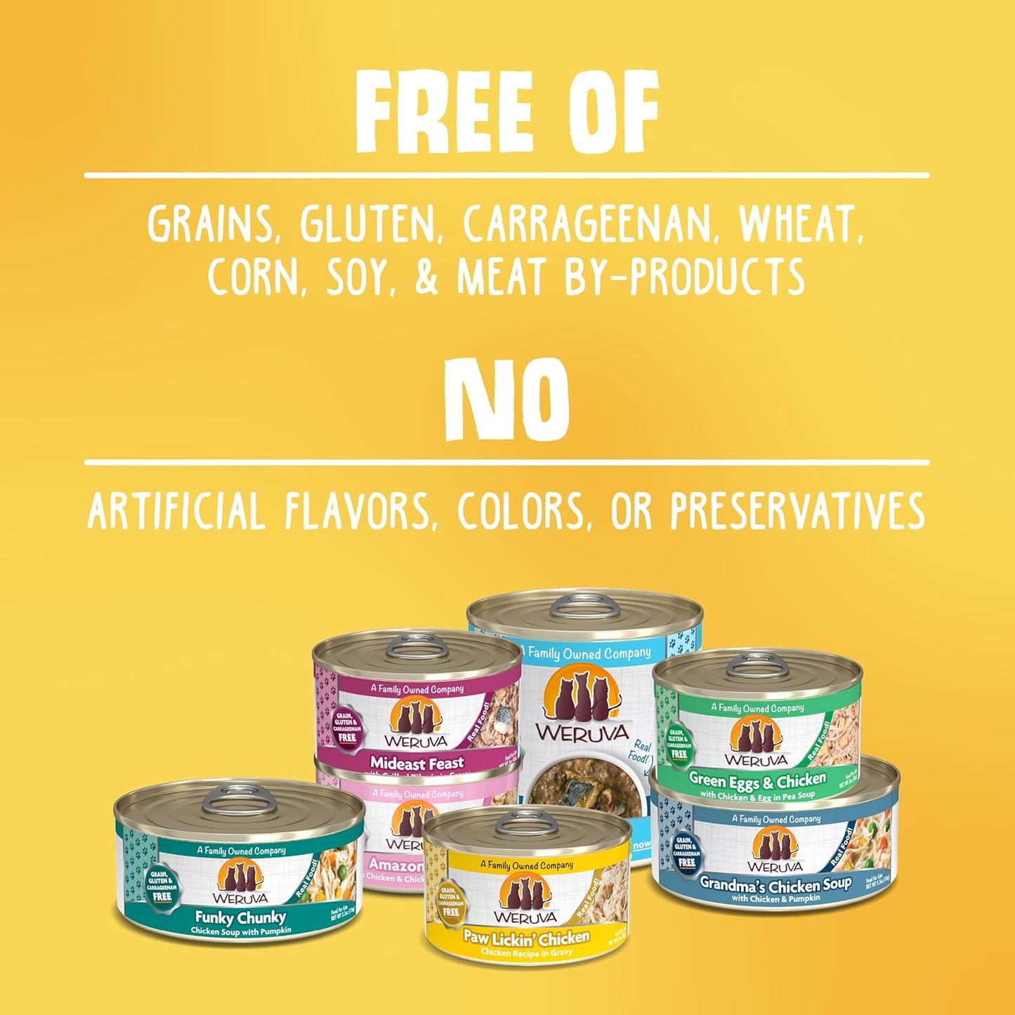 Weruva Classic Cat Food, Variety Pack, Paw Lickin' Pals Wet Cat Food, 3oz Cans (Pack of 24)