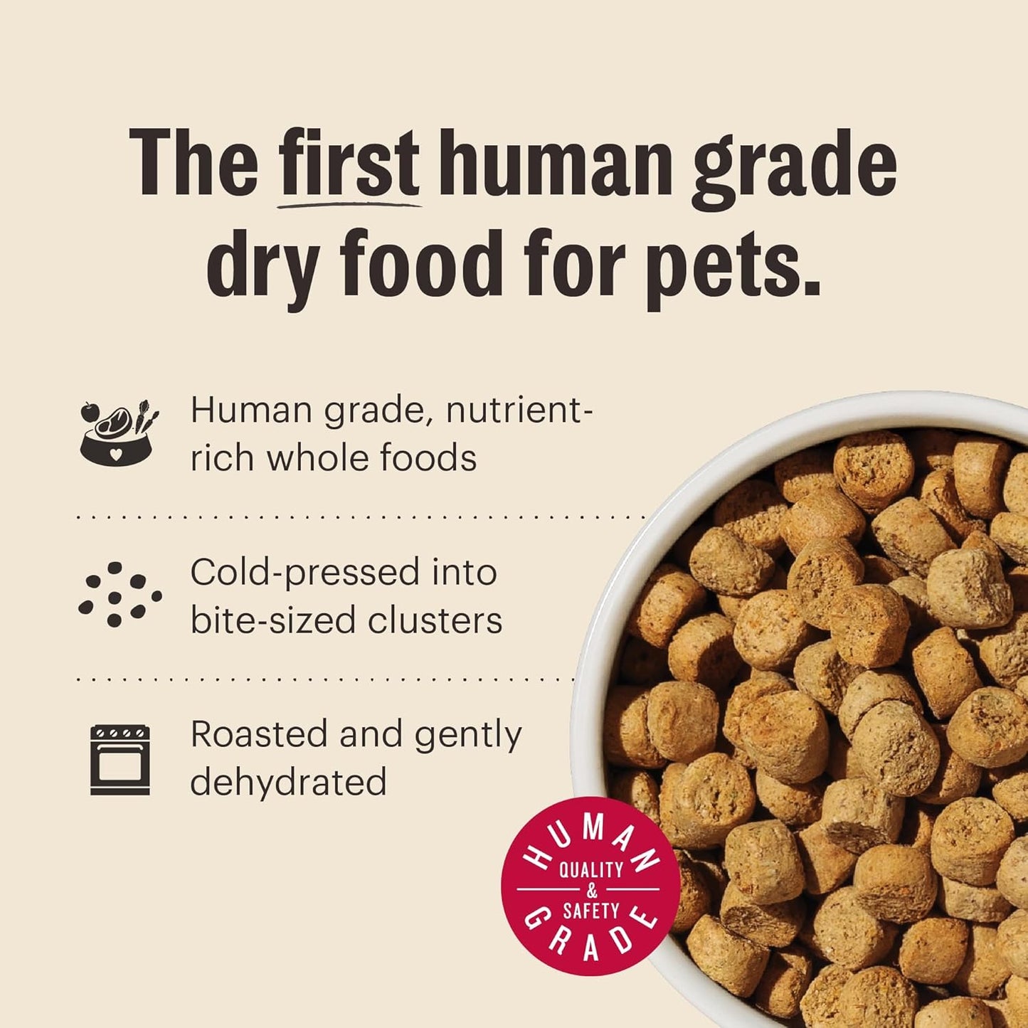 The Honest Kitchen Whole Food Clusters Dog Grain Free Beef 10 lb Bag