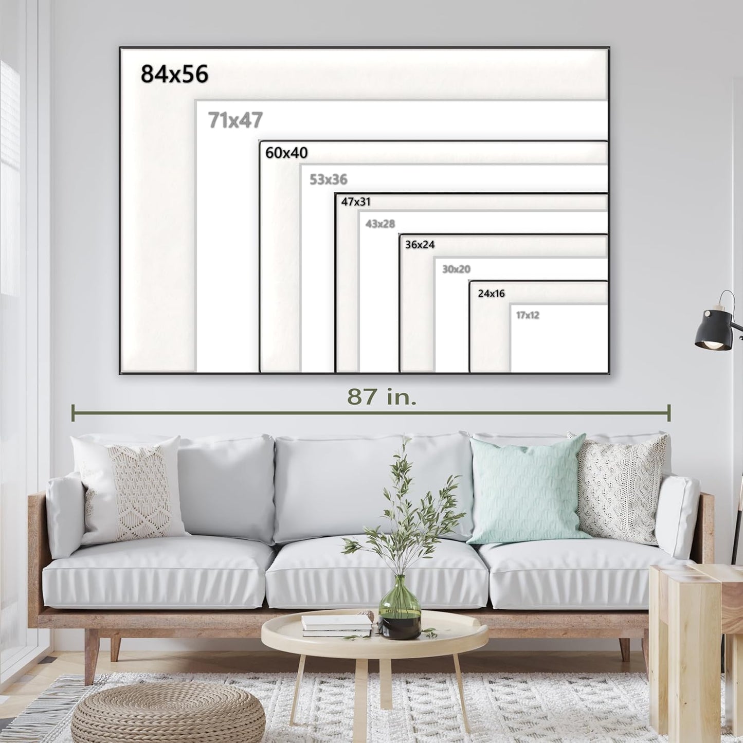Nature Wall Art Prints - Ocean Forest Mountain Lake Canvas Landscapes - Small to Extra Large Living Room Bedroom Kitchen Bathroom Décor (Serenity in the Forest, 28L" x 41W")
