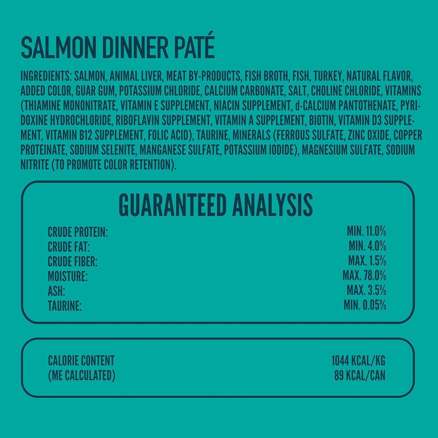 A Strong Heart Canned Wet Cat Food, Salmon Dinner Paté - 3 oz Cans (Pack of 24), Made in The USA with Real Salmon