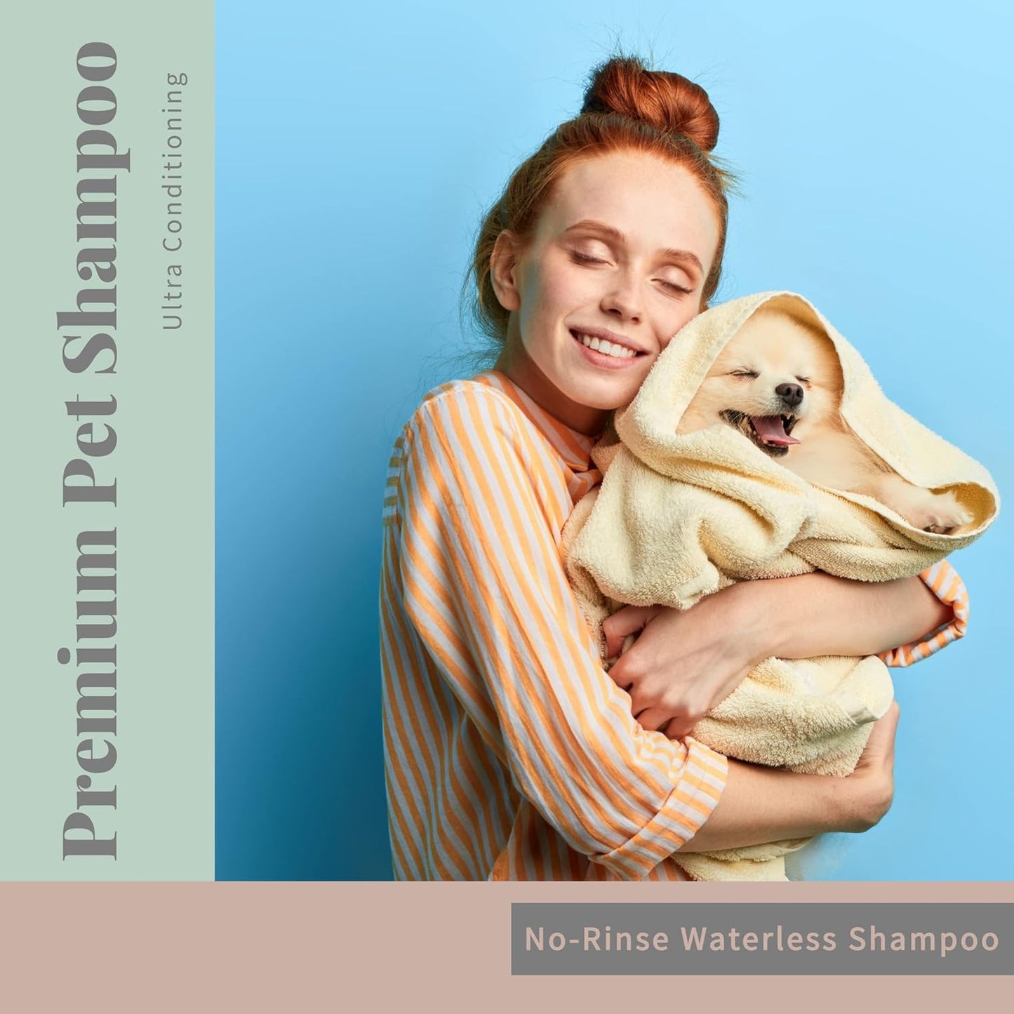 Begley’s No Rinse Waterless Pet Shampoo, Bathless Cleaning, Deodorizing, and Odor Removal for a Shiny, Fresh Smelling Coat - Effective for Dogs, Puppies, and Cats - Refill, Fresh Citrus