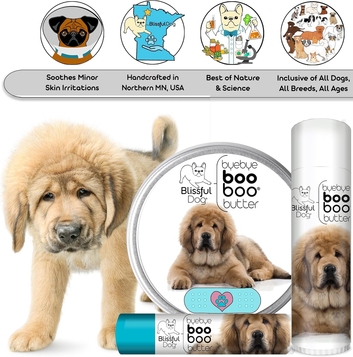 Tibetan Mastiff Boo Boo Butter, 1-Ounce